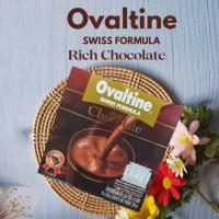 โอวัลติน สวิส ฟอร์มูล่า ริช ช็อกโกแลต Ovaltine Swiss Formula Rich Chocolate เครื่องดื่มมอลต์รสช็อกโกแลต ขนาด 296 g.(29.6 g.*10 ซอง)