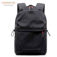 Crossten New fashion urban backpack 15 laptop bag Large capacity Pleated Casual SchoolBag Waterproof Teenage Student Mochila