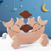 Wood Color Balance Blocks Parent-child Interaction Early Education And Inlectual Development Stack Game Kids Toys