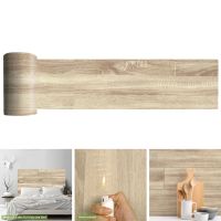 1 Roll PVC Wood Grain Floor Sticker Decal Self Adhesive Home Decor 20x300cm Kitchen Floor Stickers Imitate Camphor Wood Grain