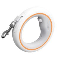 Moestar UFO Version Retractable Dog Leash with Metal Buckle Ropes One-hand Brake Pause Lock Anti-slip Leash for S/M Sized Dogs