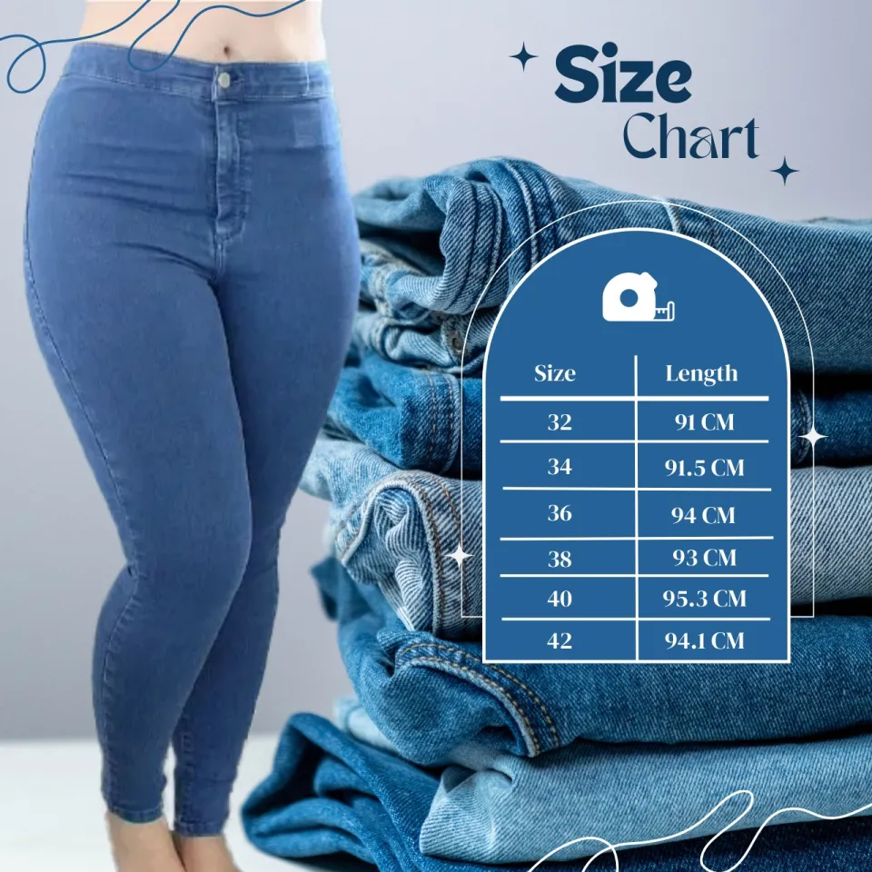 Plus Size High Waist Pants Skinny Jeans For Women(30-42) #804