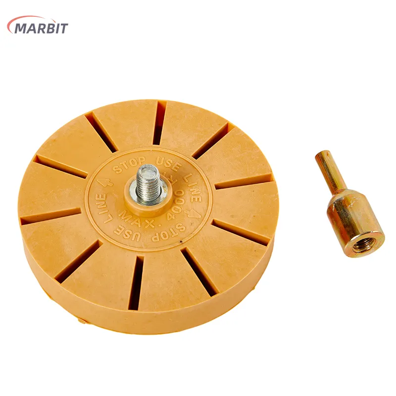 MARBIT 8cm/10cm Car Pneumatic Rubber Eraser Wheel Pad Rubber Disk Decal  Eraser Wheel Car Sticker Remover Paint Cleaner Car Polish Auxiliary Tool