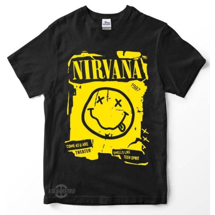 Nirvana TShirt 10th COME AS YOU ARE Premium tshirt nirvana kurt cobain