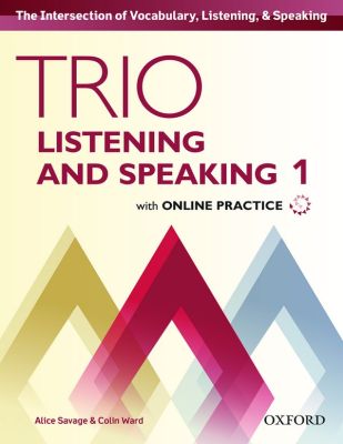 Bundanjai (หนังสือคู่มือเรียนสอบ) Trio Listening and Speaking 1 Students Book Online Practice (P)