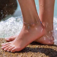 Hot Brand Fashion Luxury Beach Anklet Sliding Sterling Silver 925 Christmas Gift Zircon Anklet Jewelry