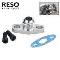 AN10 Turbo Oil Return Drain Flange Adapter Kit For Garrett GT28 GT30 GT35 T25 With 2Pcs M8x1.25mm Bolts Silver