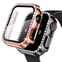 เคสป้องกันสําหรับ for apple|watch 8 7 6 5 4321 สําหรับ i watch 45mm 44mm 42 41 40 38 mm, Diamond Bumper เคส ตัวป้องกันหน้าจอ Case Cover