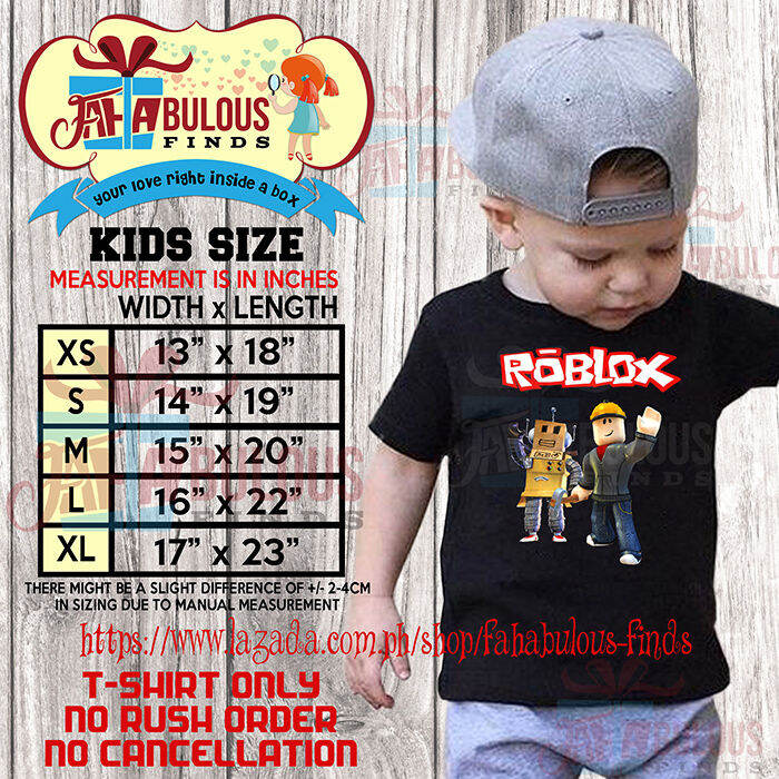 5-9 Years Boy Girl Short Sleeve Roblox Printed T-shirt Tops