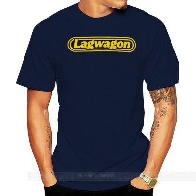 สร้างเสื้อออนไลน์สั้นฤดูร้อนO-Neck MensยอดนิยมLagwagon Rock Bandเสื้อยืดสีดำ