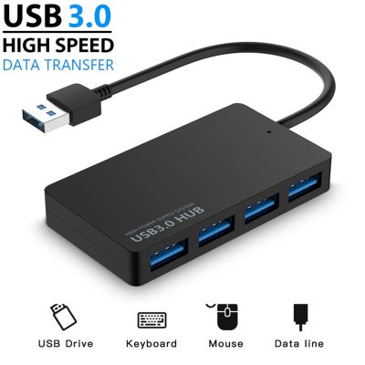 ❡✚ Universal USB Connector 4 Port USB 3.0 Hub with High Speed ​​Cable Mini Multi Hub Pattern Splitter Cable Adapter for Laptop PC