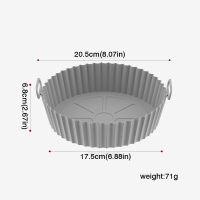 แผ่นถาดอบทอดขนาด18ซม.,แผ่นรองสำหรับทอดพิซซ่าตะกร้าใส่ไก่แผ่นรองหม้อทอดไร้น้ำมันหม้อซิลิโคนอุปกรณ์เสริมสำหรับกะทะย่าง