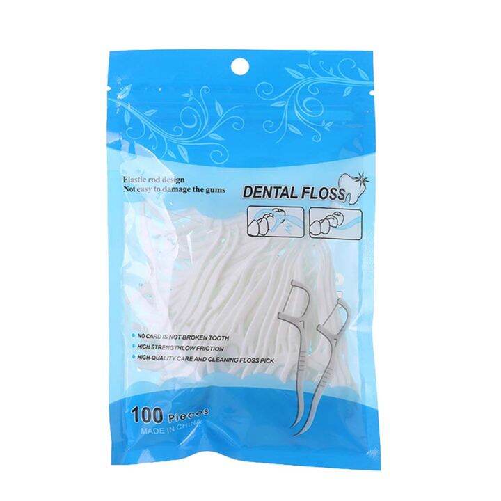 Dental Floss 100 pcs/set Flosser Teeth Thread Toothpick stick Dental