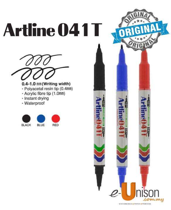 Artline Permanent Twin Marker 041T Lazada