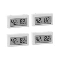 4Piece Vehicle Reptile S-WS05 Mini Electronic Thermo-Hygrometer for Fish Tank ℃/℉ Black