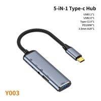 Hyra 100W USB C ฮับแท่นวางมือถือ4K 60Hz ที่เข้ากันได้กับอะแดปเตอร์ VGA PD USB ต่อ3.1แปลงสำหรับ Macbook IPad Note