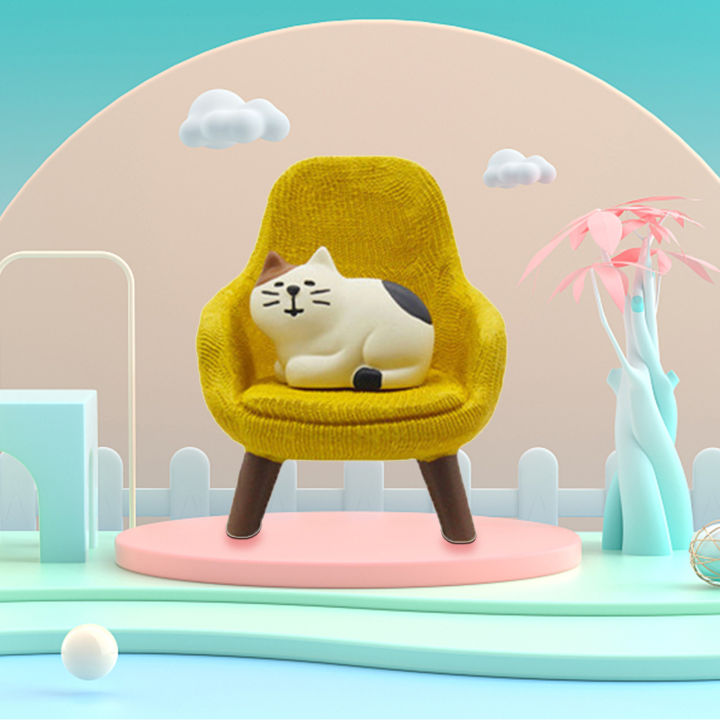 microgood-การ์ตูนโซฟาแมวเก้าอี้บ้านตุ๊กตาตุ๊กตา-room-ผลิตภัณฑ์ตกแต่งบนโต๊ะของเล่นเครื่องประดับ