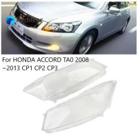 Flightcar เลนส์ไฟหน้า2ชิ้นสำหรับ Honda Accord 2008 2009 2010 2011 Lampu Depan Mobil กรอบอะไหล่เลนส์ใส