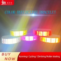 【CW】 38CM Soft Fluorescent Reflective with back visibility bracelets for Cycling Jogging