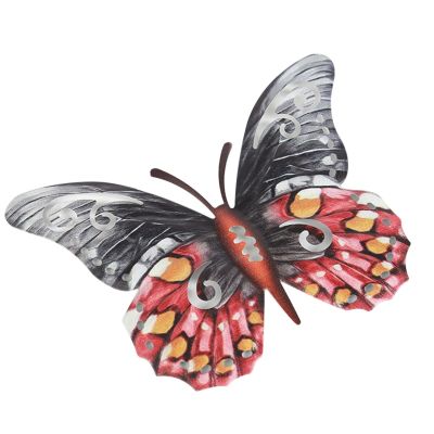 Metal Butterfly Wall Art Wall Decor Sculpture Hanging for Indoor and Outdoor TB