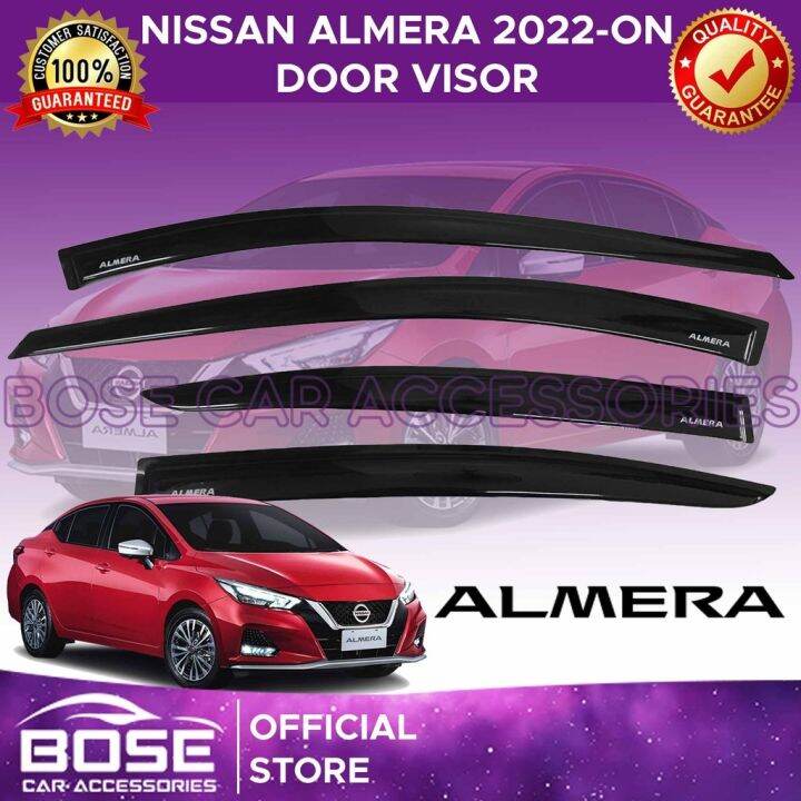 Premium Visor for Nissan Almera 2022 Year Model OEM Injection Type Rain Deflector Window Def