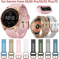 ☞❒ 20 สายรัดข้อมือซิลิโคนสำหรับ Garmin Fenix ​​6S P ro 7S 5S P lus D2 Delta Quick Release สายสมาร์ทนาฬิกาอุปกรณ์เสริม Easyfit สร้อยข้อมือ