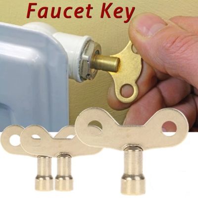 Faucet Key Radiator Water Tap Plumbing Hole Bleed Bleeding Square Socket Faucet Keys Solid Iron For Venting Air Valve