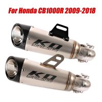 สำหรับฮอนด้า CB1000R 2009-2018ท่อเชื่อมกลางไอเสียเชื่อมต่อหนีท่อส่วนลื่นบนปลายท่อไอเสีย51มม. ปลายท่อไอเสียรถจักรยานยนต์