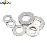 ☈❂♚ 2/5/10/50/100pcs GB97 A2 304 Stainless Steel Flat Washer Plain Gasket for M1.6 M2 M2.5 M3 M4 M5 M6 M8 M10 M12 M16 M24 Screw Bolt