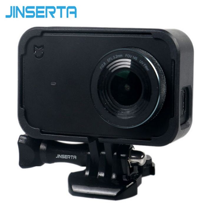 เคสเคสกันน้ำป้องกันกล้อง-jinserta-ที่ครอบสำหรับ-xiaomi-mijia-4k-ขอบกล้องแอ็คชั่นขนาดเล็กกรอบรูปแบบกล่องข้าง