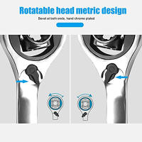 52 In1ประแจหัวคู่ประแจซ็อกเก็ตประแจหมุนทำงาน360องศาหมุนประแจสากลเฟอร์นิเจอร์ซ่อมรถเครื่องมือช่าง