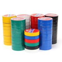 PVC Insulation Tape Red Yellow Green Blue Black Electrical Tape Super Stick PVC Waterproof Tape   1 Roll 10m and 5m Adhesives Tape