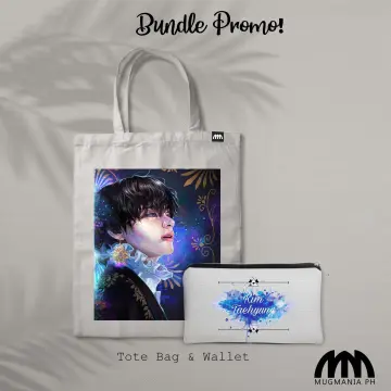 BTS Kim Taehyung V Cut Tote Bag for Sale by milkteaz