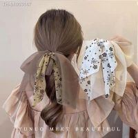 ✆ↂ Women Hair Scrunchies Summer Mesh Chiffon Ponytail Streamer Hair Tie Elastic Multi-layer Bow Hair Rope Handmade Hair Accessories