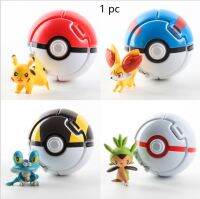 Beterservice 1 Pc ลูกบอลโปเกมอน Pokeball ภาพอนิเมะพิกะจูเซนิกาเมะ Pocket Monster ตัวแปร Pokémon ลูกบอลเอลฟ์ของเล่นของขวัญสำหรับเด็กโมเดลแอคชั่น