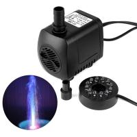 Submersible Fountain Pump Wiht LED Light for Water Feature Outdoor Pond Aquarium Fish Tanks Fountain Pumps Home Garden Decor