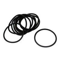 10pcs 50mm OD 46mm Inner Dia 2mm Thickness Rubber O Ring Oil Seal Gaskets Black