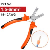 PZ1.5-6สีส้มขนาดเล็ก Crimper Plier Crimp เครื่องมือแบบพกพาเครื่องมือ Diy Wire Terminal Crimper