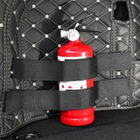 ﹍☇ Car Trunk Storage Fixed Belt Nylon Fire Extinguisher Storage Fixing Belt Loop Strap Black Trunk Organizer Strap Car Accessories