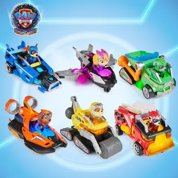 Genuine Paw Patrol Vehicle Chase Skye Marshall Pull Back Cars Playset  Building Blocks Action Figure Children Toys Birthday Gifts - AliExpress