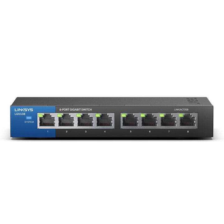 gigabit switching hub 8 port linksys lgs108-ap