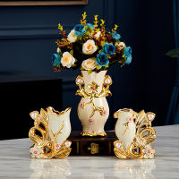 2020 European Style Ceramic Phnom Penh Vase Decoratives Cabinet Home Swan Flower For Homes Vases Decoration Maison Accessories