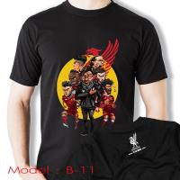 เสื้อยืด สกรีนลายการ์ตูน ลิเวอร์พูล  - Liverpool Cartoon T-ShirtS-5XL