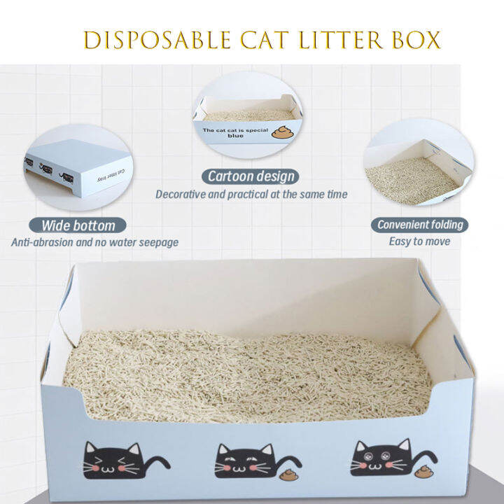 Disposable Paper Litter Box Convenient Camping Quick Travel Out Large