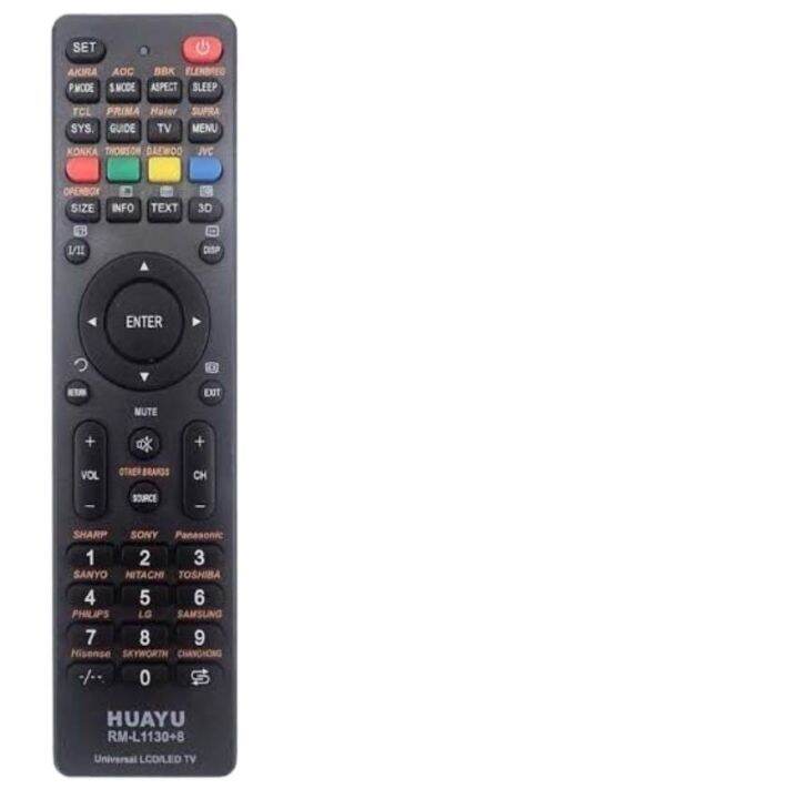 Huayu RM-L1130 12 Universal LED/LCD TV Remote Control For Majority ...