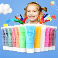 Finger Painting 30 ML. ปลอดสารพิษ สีน้ำล้างออกได้ Sensory play Lookmaebaby