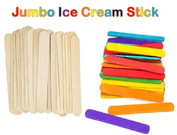 200 Pcs Craft Sticks Ice Cream Sticks Wooden Popsicle Sticks 114mm Length  Treat Sticks Ice Pop Stic
