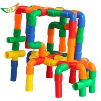 Assembling water pipe plastic building blocks model kits kindergarten educational toy for children hobby play friends ❀