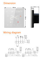 Qiumi Smart WiFi ตัวควบคุมอุณหภูมิเทอร์โมสตัทสำหรับน้ำร้อนพื้นน้ำร้อนไฟฟ้าหม้อต้มก๊าซ