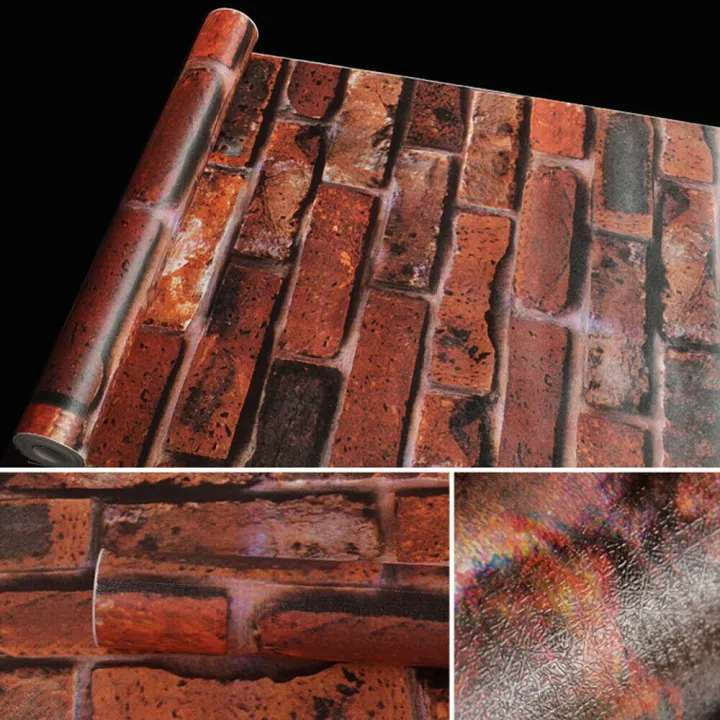 3D bricks wallpaper design for wall decor background selfadhesive